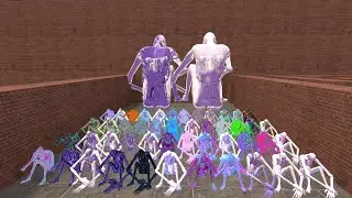 Small SCP-096 vs Giant SCP-096 😱 | Who Escapes the Maze?   #GMod_troll #NexTBots