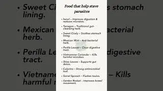 Food That Helps Stave Parasites #healthyfood #healthtips #healthy #healthyfood #healthylifestyle