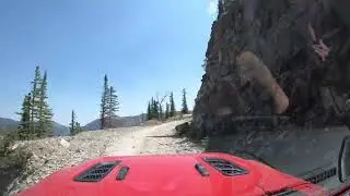 Climbing Hellroaring Road in Montana's Beartooth Mountains