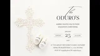 🔴 | 𝐋𝐈𝐕𝐄:  𝐒𝐔𝐍𝐃𝐀𝐘 𝐒𝐄𝐑𝐕𝐈𝐂𝐄 𝐀𝐍𝐃 𝐁𝐀𝐁𝐘 𝐃𝐄𝐃𝐈𝐂𝐀𝐓𝐈𝐎𝐍 at The Wesley Methodist Church Antwerp | 25-01-2026
