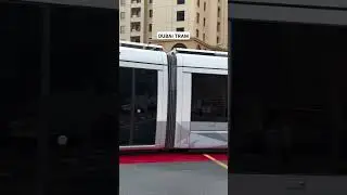Dubai tram                                            #dubai #tram #metro #marina #travel #vlog