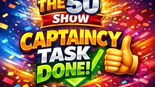 The 50 captaincy task done.... FIRST 10 captain 🤩