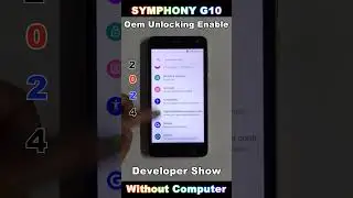 Symphony G10 Developer Options Not Showing 2024 🔥 Oem Unlocking Enable Developer Show  #tech