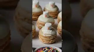Melted Snowman Macarons Recipe
