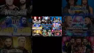 Every Roman Reigns Wrestlemania Main Event Match #wwe #romanreigns #prowrestling #johncena #cmpunk