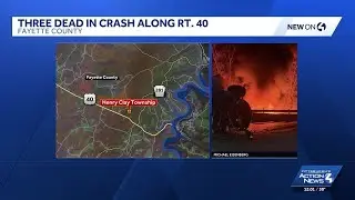 3 dead in fiery three-vehicle crash in Fayette County, Pennsylvania