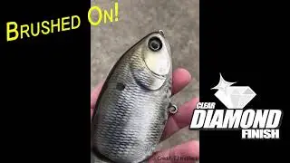 Custom Fishing Lure Clear Coated with DiamondFinish Clear By Brush