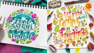 Oddly Satisfying Art Design Video Compilation | Most Satisfying Lettering and Calligraphy #25