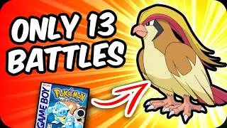 Can Pidgeot beat Pokemon Red/Blue with only 13 battles?