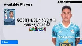 SCOUT BOLA PUTIH🏐 How To Get Jesus Pretell Using Scouts PES 2021