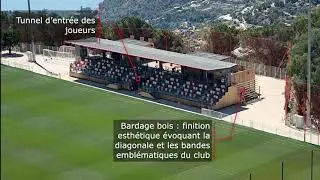 GL events - timelipse - construction de la Tribune pour le centre de performance de l'AS Monaco