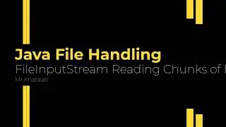 FileInputStream Reading Chunks of Bytes part 6