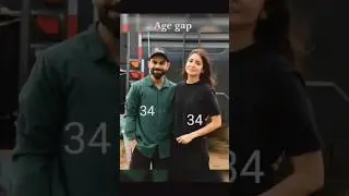 Indian cricketers amd their wife's age gap #viratkohli #anushkasharma
