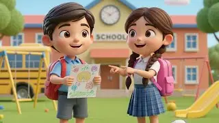 Ayaan aur Meera ki school ki kahani #cartoon #anokhikahani #animation #ai #cartoon #kids #kahani #