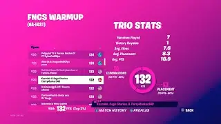 How we came 23rd in FNCS Trios Warmup (Console)