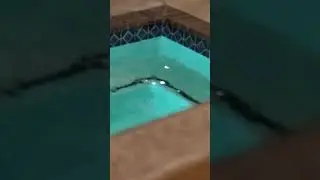 The resurfaced pool/spa leaking into the garage June 9 and 12 part 6