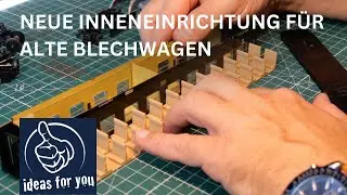 Inneneinrichtung und Innenausstattung f&uuml;r M&auml;rklin Blechwagen #m&auml;rklin #modellbahn #modeltrains