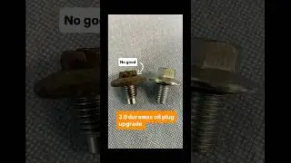 Upgrading My 3.0 Duramax Oil Drain plug