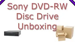 Sony 24x SATA Internal DVD-RW Disc Drive Unboxing