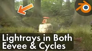 Простые световые лучи в Eevee и Cycles | Урок по Blender