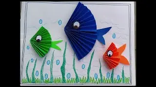 paper fish crafts #papercraft #art #craft #craftideas #paperart @priyankaosrart #Orgamicraft