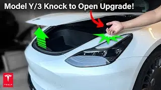 New Model Y/3 Power Frunk Knock to Open Upgrade! #tesla