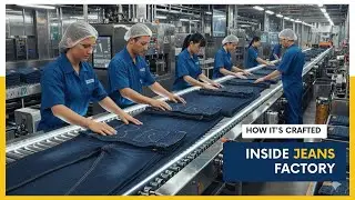 Inside the Jeans Factory: How Jeans Are Made Step by Step (Full Factory Tour)