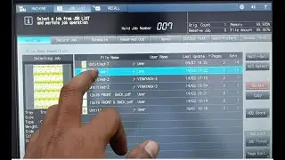 How to edit Jobs in Konica Minolta Control Panel | Hold Job Settings editing in Konica  Minolta