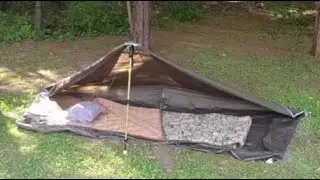 Holden Shelter from a 10x10 Tarp, Low Profile, Good Coverage, Over and Under
