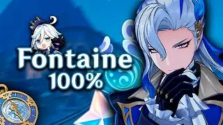demorei 8 𝗠𝗘𝗦𝗘𝗦 pra fazer o 100% de FONTAINE 💙