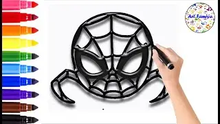 How to Sketch Superior spider man Face  | Spider man drawing | Easy Drawings