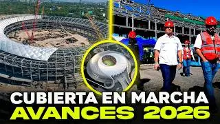 &iexcl;IMPRESIONANTE! 🔥 As&iacute; luce HOY el NUEVO ESTADIO NACIONAL 🇸🇻(Instalaci&oacute;n de la CUBIERTA 2026)
