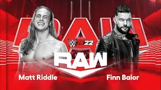 WWE Full Match Matt Riddle vs. Finn Balor -  Raw 2022
