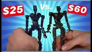 1000toys ROBOX 1:12 Scale Robot VS. Knock Off Comparison