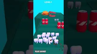 TOOTH RUN 🔥😁🔥All Levels Gameplay Trailer  Android, IOS New Game #shorts#android#game#gameplay#mobile