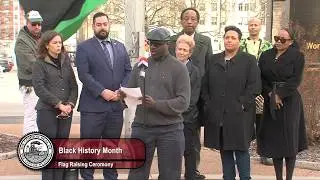 Black History month Flag Raising Ceremony
