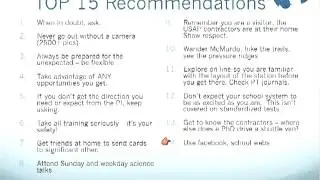PolarTREC Antarctic Logistics Webinar