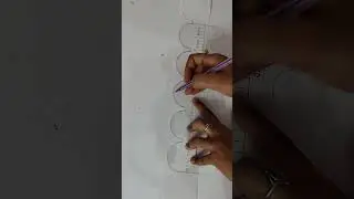 Scallop Scale Ka Sahi Use 🧵 | Perfect Curve Design for Kurti & Blouse #short #stitchingtips  #viral