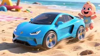 Baby Builds Sandcastle Magic 🏖 Fun Beach Song for Kids | Learn and Play with Baby