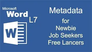 Metadata | MS Word L7 | IFTICOMP