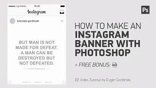 How to Make an Instagram Banner 8 + FREE Psd - Photoshop Tutorial