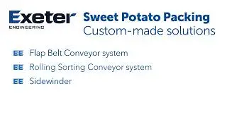 Sweet potato packing line, feat. Exeter Engineering equipment and expertise.