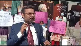 Protest Karachi Press Club against Brutal attacked Hindu temple at bhonRYK On 4th August 2021.