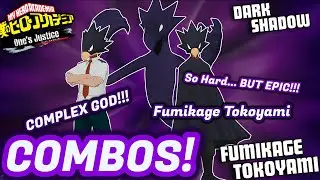 Tokoyami COMBOS!!! Explained My Hero Ones Justice 2 