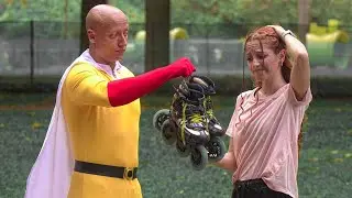 FIZ O TREINO DO SAITAMA DE PATINS