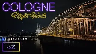 Empty Streets of Cologne at Midnight | Calming 4K Night Walk