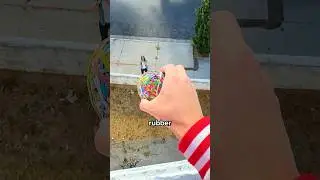 На какой высоте ломается резиновый шарик?