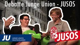 Debatte Junge Union - Jusos _ Themen: soziale Fragen