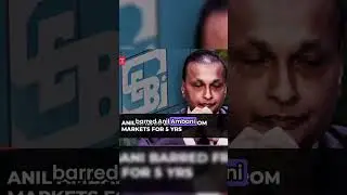 📉 Anil Ambani Group Stocks Plunge Amid SEBI Ban! #anilambani  #reliance #stockmarket #sebi
