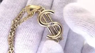 Gold Dollar Sign Pendant | Bling Hip Hop Jewelry | Cuban Chain